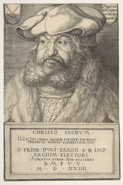 Federico il Saggio, Elettore di Sassonia, 1524 da Albrecht Dürer