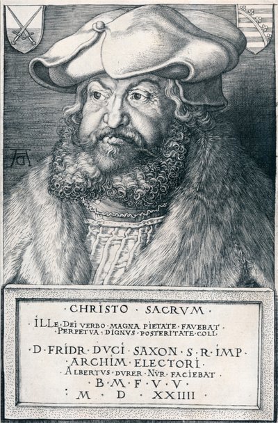 Federico il Saggio, elettore di Sassonia da Albrecht Dürer