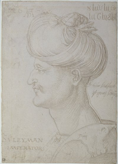 Testa di Solimano il Magnifico (1494-1566) 1526 da Albrecht Dürer