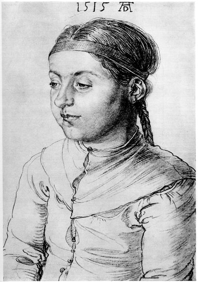 Testa di una ragazza, 1515 da Albrecht Dürer