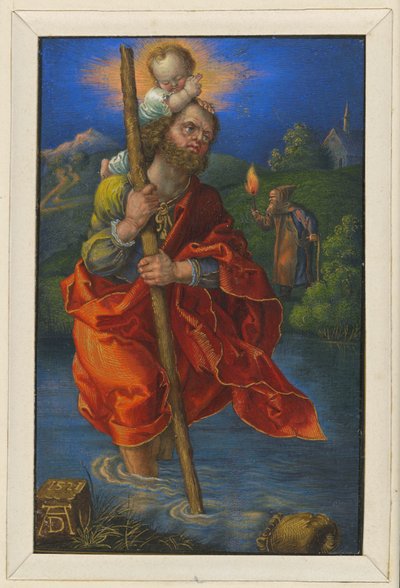 San Cristoforo rivolto verso destra da Albrecht Dürer