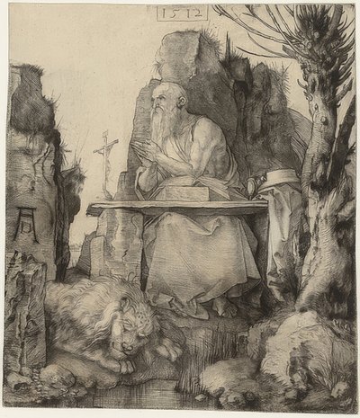 San Girolamo accanto al salice. 1512 da Albrecht Dürer
