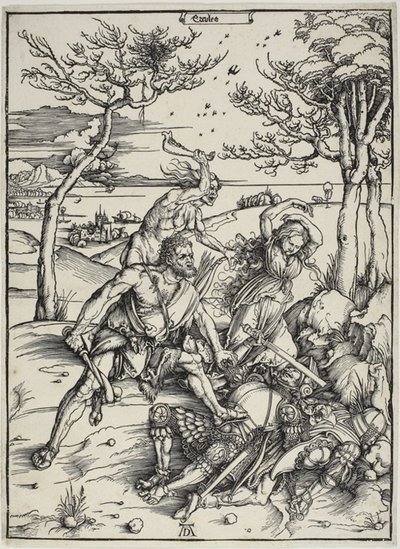 Ercole che conquista i gemelli Molionide da Albrecht Dürer