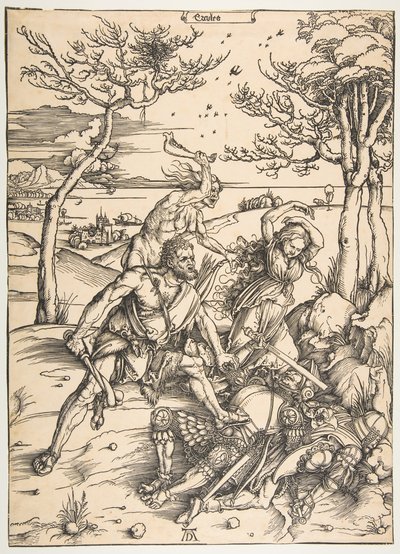 Ercole che conquista i gemelli Molionide da Albrecht Dürer