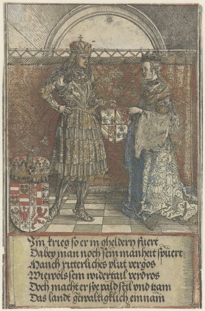 Il matrimonio borgognone: Massimiliano sposa Maria di Borgogna da Albrecht Dürer