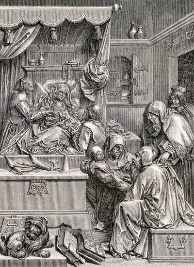 Alto rilievo della nascita di San Giovanni, 1855 da Albrecht Dürer