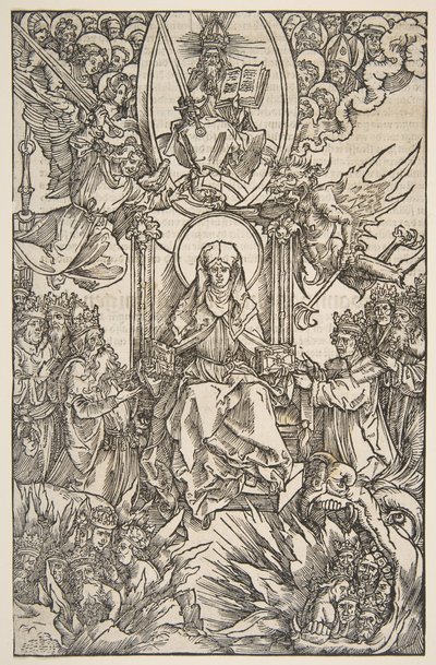 Illustrazione da Revelations Sancte Birgitte, Koberger Norimberga da Albrecht Dürer