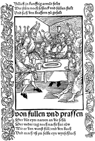 Illustrazione dal libro Nave dei Folli di Sebastian Brant, 1494 da Albrecht Dürer