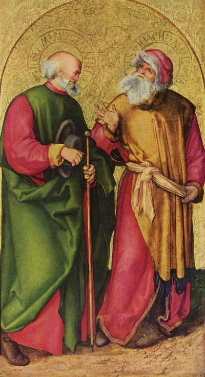 Altare di Jabach: i santi Giuseppe e Gioacchino da Albrecht Dürer