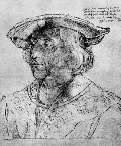 Kaiser Massimiliano I, 1518, 1936 da Albrecht Dürer