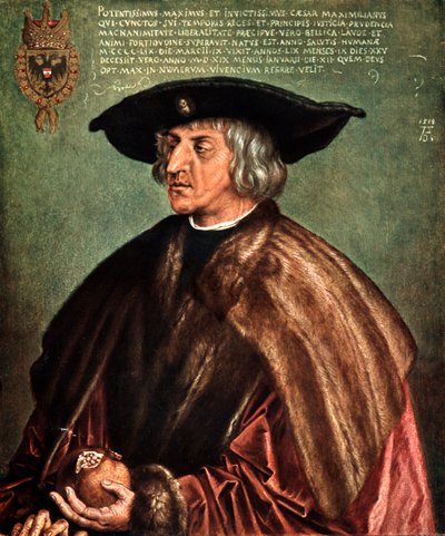 Kaiser Massimiliano I, 1519 da Albrecht Dürer