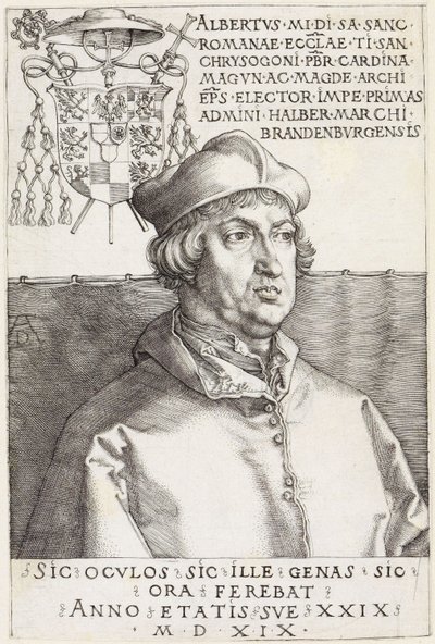Cardinale Alberto di Brandeburgo (Il piccolo cardinale) da Albrecht Dürer