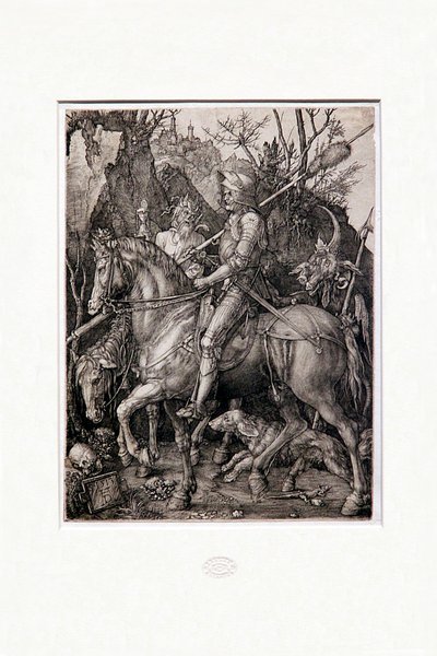 Il cavaliere, la morte e il diavolo da Albrecht Dürer
