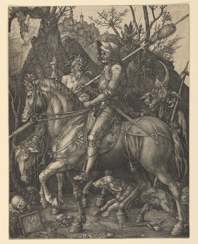 Il cavaliere, la morte e il diavolo da Albrecht Dürer