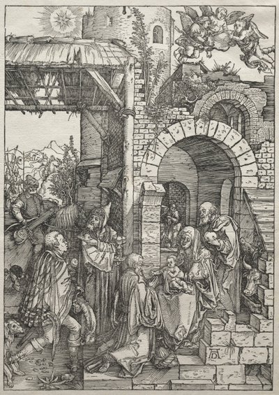 Vita della Vergine: Adorazione dei Magi, 1504-1505 da Albrecht Dürer