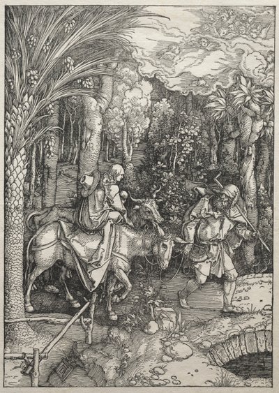 Vita della Vergine: Fuga in Egitto, 1504-1505 da Albrecht Dürer