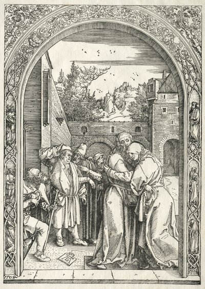 Vita della Vergine: Gioacchino e Anna si abbracciano sotto la Porta d