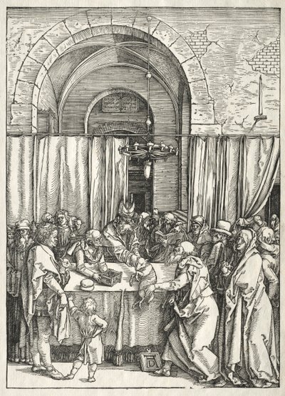 Vita della Vergine: Rifiuto del sacrificio di Gioacchino da Albrecht Dürer