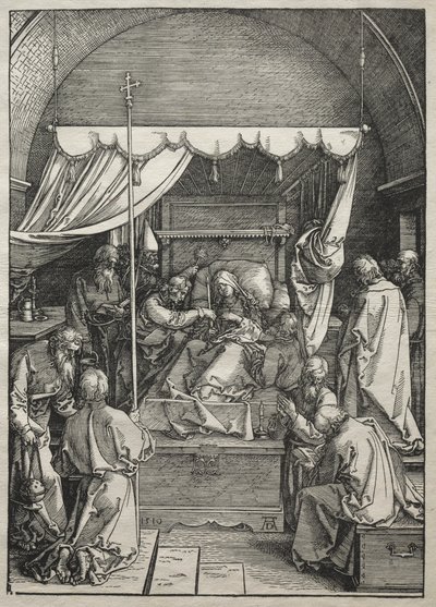 Vita della Vergine: La morte della Vergine, 1504-1505 da Albrecht Dürer