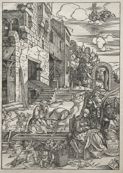 Vita della Vergine: Il Riposo in Egitto, 1504-1505 da Albrecht Dürer