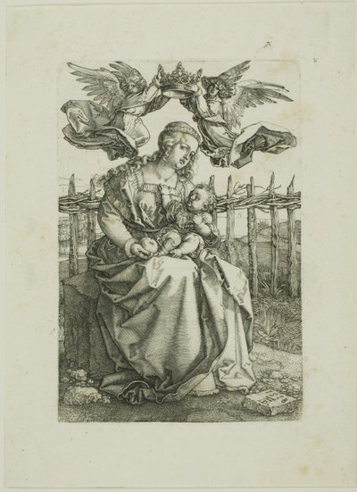 Madonna Incoronata da Due Angeli da Albrecht Dürer