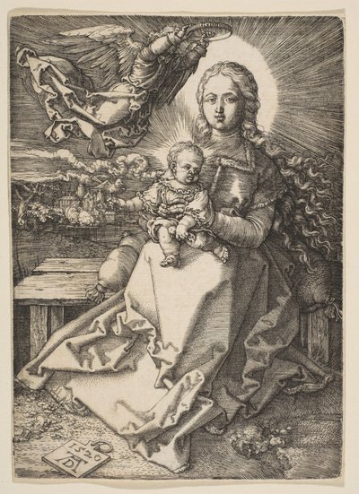 Madonna incoronata da un angelo da Albrecht Dürer