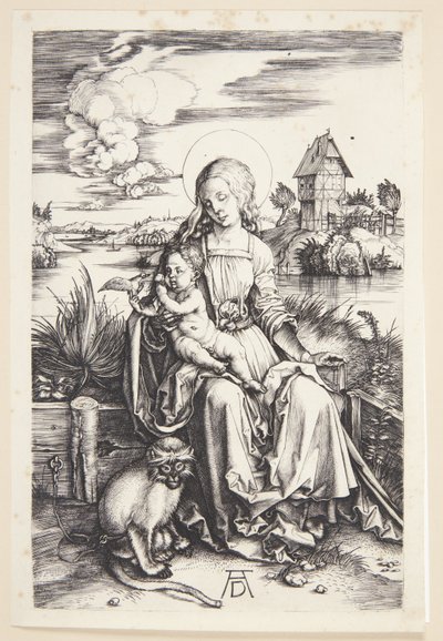 Madonna con la scimmia da Albrecht Dürer