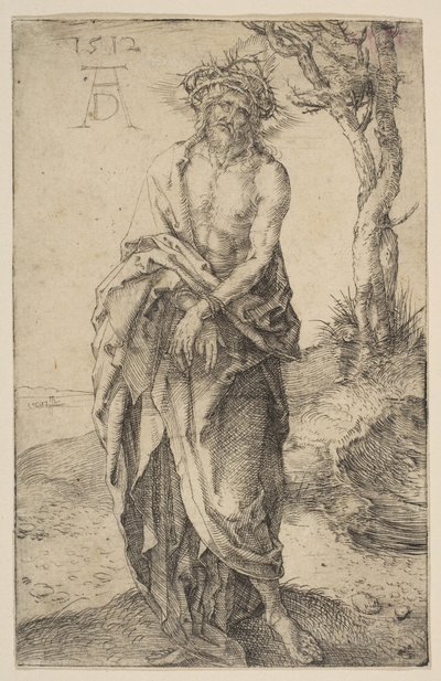 Uomo dei dolori con mani legate, 1512 da Albrecht Dürer