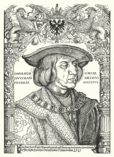Massimiliano I, Imperatore del Sacro Romano Impero da Albrecht Dürer