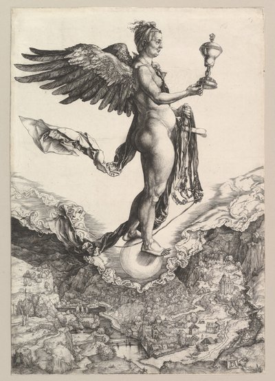 Nemesi La Grande Fortuna, 1501-2 da Albrecht Dürer