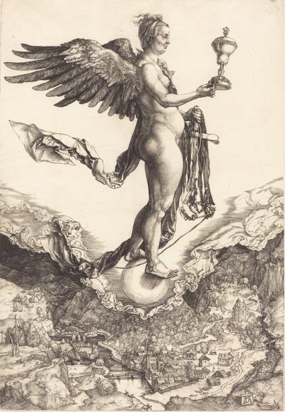 Nemesi La Grande Fortuna, c. 1501-1502 da Albrecht Dürer
