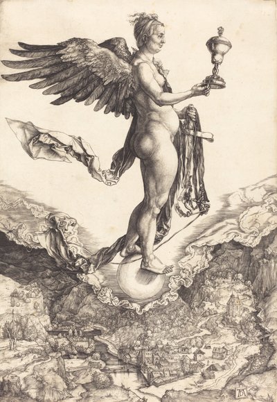 Nemesi La Grande Fortuna, c. 1501-1502 da Albrecht Dürer