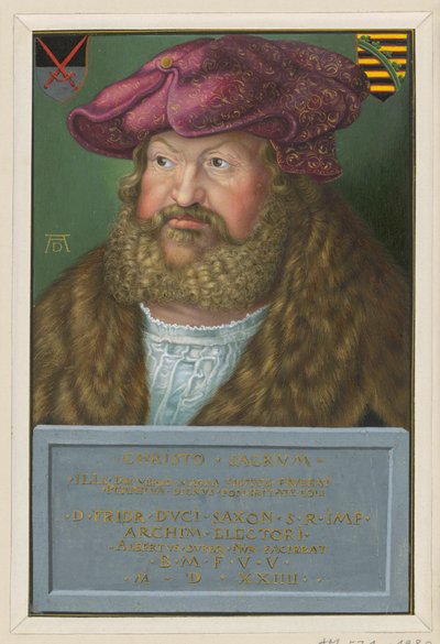 Ritratto di Federico il Saggio, elettore di Sassonia da Albrecht Dürer