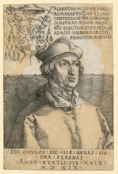 Ritratto del cardinale Albrecht di Brandeburgo da Albrecht Dürer