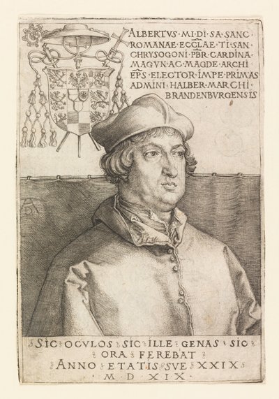 Ritratto di Alberto di Magonza da Albrecht Dürer