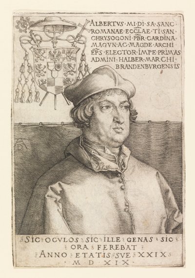 Ritratto di Albrecht di Brandeburgo da Albrecht Dürer