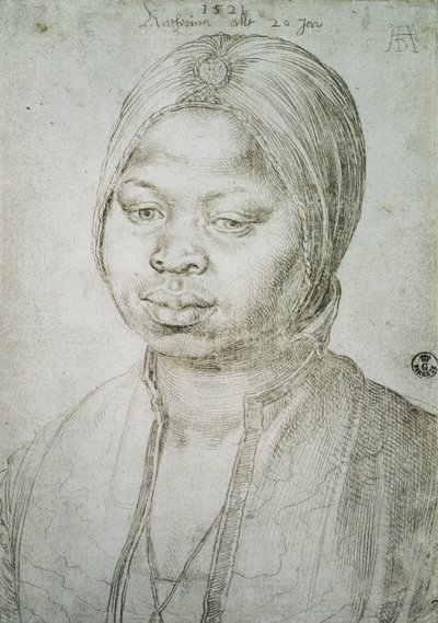 Ritratto di Catherine, la mulatta del portoghese Bradao da Albrecht Dürer