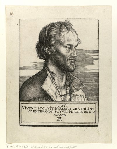 Ritratto di Filippo Melantone, 1526 da Albrecht Dürer