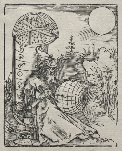 Tolomeo con il globo celeste da Albrecht Dürer