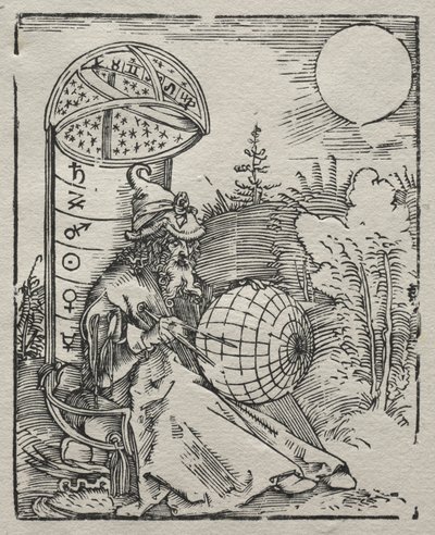 Tolomeo con il globo celeste, 1504 da Albrecht Dürer