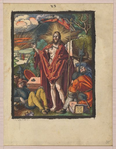 Auferstehung, aus "Die kleine Holzschnittpassion" da Albrecht Dürer