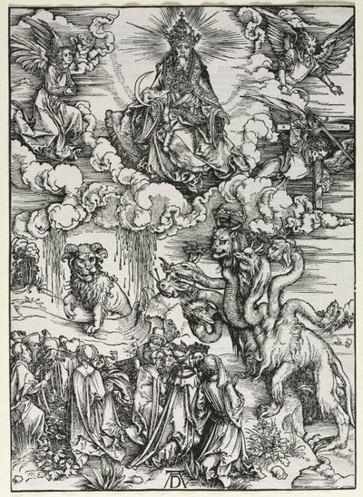 Rivelazione di San Giovanni: Bestia con corna di ariete, 1511 da Albrecht Dürer