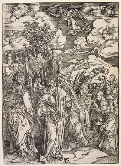 Rivelazione di San Giovanni: Quattro angeli che trattengono i venti, 1511 da Albrecht Dürer