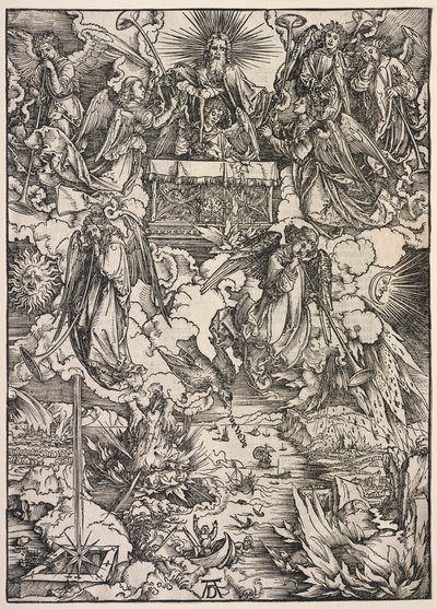 Rivelazione di San Giovanni: Sette Angeli con Trombe da Albrecht Dürer