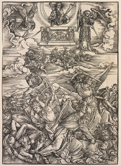 Rivelazione di San Giovanni: I quattro angeli distruttori da Albrecht Dürer