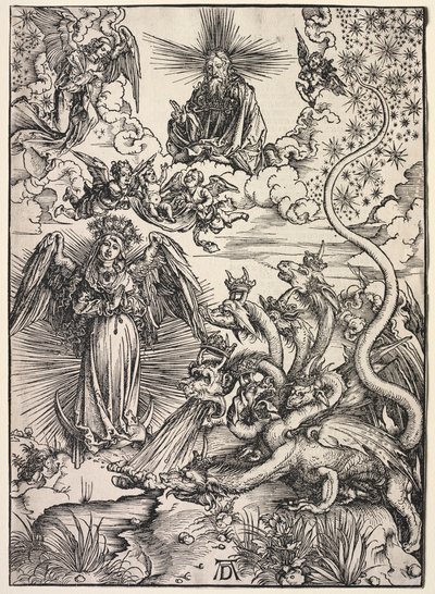 Rivelazione di San Giovanni: La Donna Vestita di Sole, 1511 da Albrecht Dürer