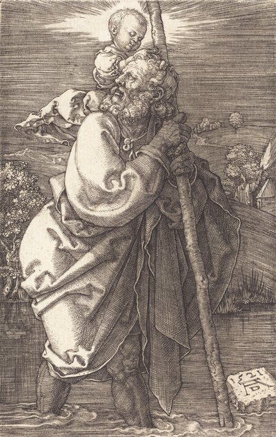 San Cristoforo Rivolto a Sinistra, 1521 da Albrecht Dürer