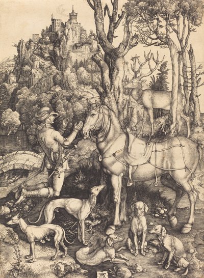 San Eustachio, c. 1500-1501 da Albrecht Dürer