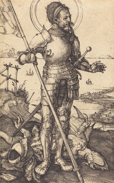 San Giorgio in piedi, c. 1507-1508 da Albrecht Dürer