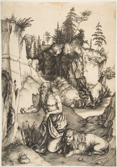 San Girolamo penitente nel deserto da Albrecht Dürer